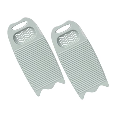 Beaupretty 2枚 洗濯板 ミニ ツール 洗濯 ボード 子供用 小型 スクラブ ボード 手 洗濯 衣類 ボード 家庭用 掃除 ボード たわし 衣類 マット 滑り止め 洗濯 マット ウォッシュ ボ