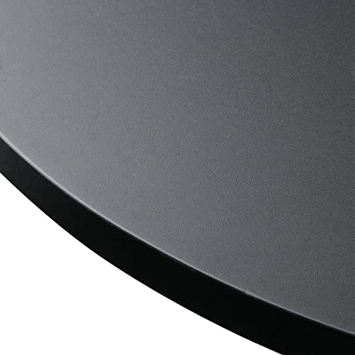 Topeakmart Adjustable Round Pub Table Counter Bar Height Mdf Top Table 306° Swivel Bar Tables Tall Cocktail Tables Bistro Table #TOP6