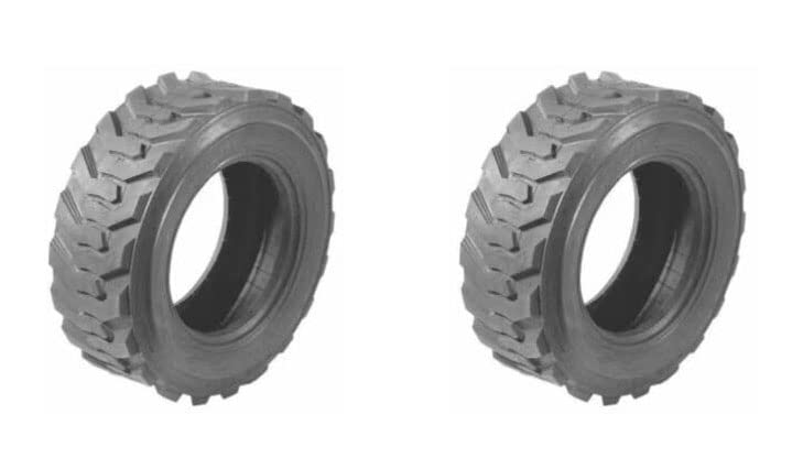 2 New HORSESHOE 27x8.5-15 12Ply R-4 Super Heavy Duty F Load Skid Steer Tires w/Rim-Guard-Wall 27x8.50-15 NHS SKS1 L2/G2