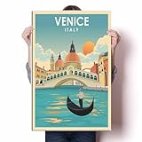 LIULAG Kunstdrucke 40x60cm Ungerahmt Italien Venedig 