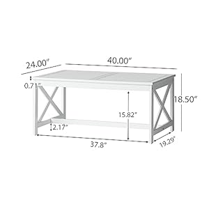 Christopher Knight Home Ivan Outdoor Acacia Wood Coffee Table, Pu White Christopher Knight Home Ivan Outdoor Acacia Wood Coffee Table Pu White