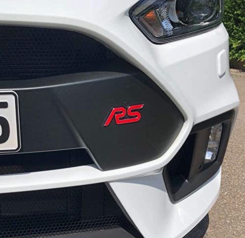 Wkładki z emblematami w żelu pasujące do Focus RS MK3 przód+tył dowolny kolor (czerwony)
