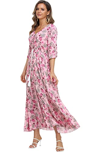 Image of Casual Summer Dresses for Women 2026 Maxi Dress Flowy Bohemian Beach Party