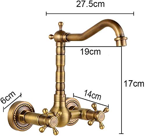 Robinet de lavabo mural pivotant à 360° pour gagner de l'espace