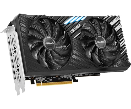 Image of Asrock Amd Radeon Rx 7600 Xt Challenger Overclocked Dual Fan 16Gb Gddr6 Pcie 4.0 Graphics Card - Pci E X16