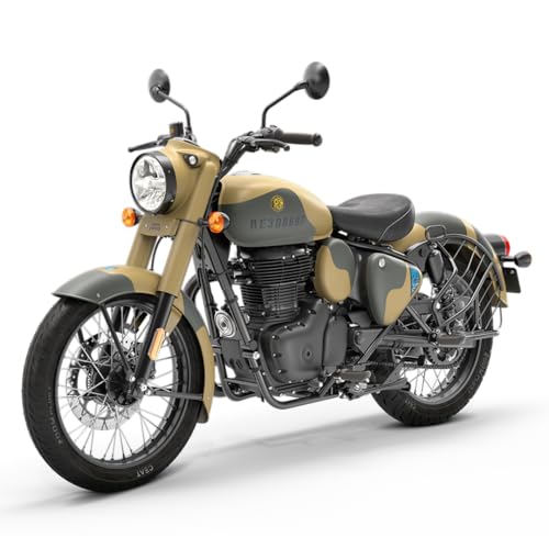Image of Royal Enfield Classic 350 with Disc & Spoke Wheels Motorcycle (Commando sand) Booking for Ex-Showroom Price