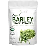 Sustainably US Grown, Organic Barley Grass Powder, 20 Ounce (1.25 Pounds), Rich Fibers, Immune...