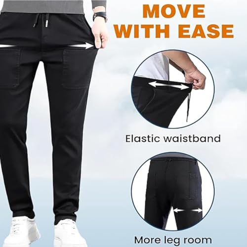 Mencomfy Cargo Pants, Men Comfy Multipants - High Stretch Multi-Pocket Durable Cargo Pants Waterproof Relaxed Fit3