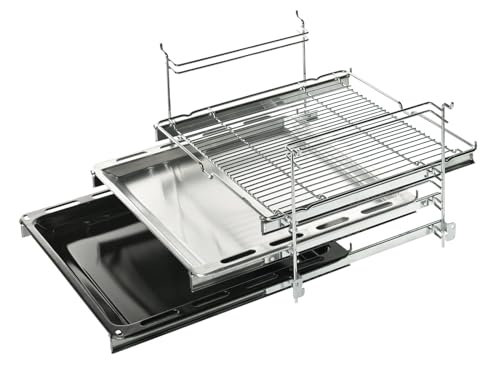 Bosch Hausgeräte HEZ438301 Zubehör für Backöfen / Auszugsystem / 3-fach Teleskopauszug / Edelstahl