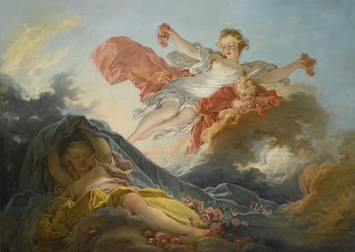 Toile Wall Art La Nuit de la Déesse de Fragonard Impression Haute Définition