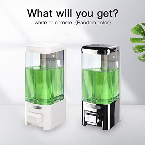 image for SVAVO Wall Mount Soap Dispenser, Manual Liquid/Lotion Pump Hand Dispen
