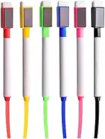 Kit 6 Canetas Coloridas de Quadro Branco Magnética com Apagador – Marcadores Coloridos para Quadro Branco com Ímã – Marcadores Apagáveis para Escola, Escritório e Casa - UpSHop
