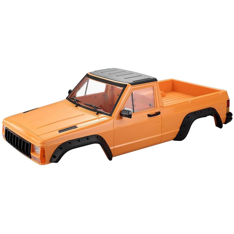 RC Car Hard Body Shell Kit,313mm Wheelbase Cherokee Body Car Shell for 1/10 RC Crawler Axial SCX10 & SCX10 II 90046 90047 TRX4 Kit (Orange, Pickup A) โ image 1