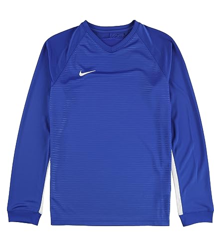 Nike Boys Tiempo Premier Unisex Soccer Jersey, Blue, Big Kids (8-20), XS