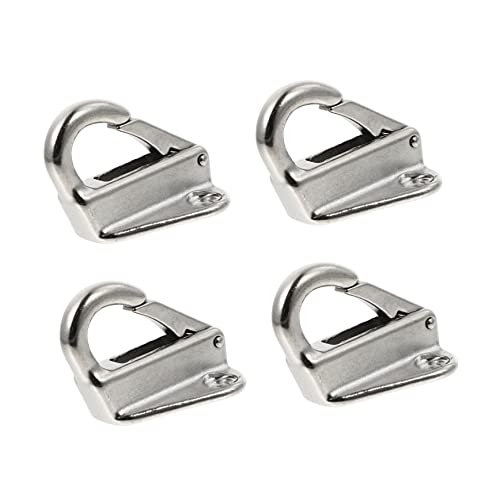 GAROZATION 8sets Small Boat Hook Marine Grade Stainless Steel Yacht Accessory for Boating Equipment 4pcs*8