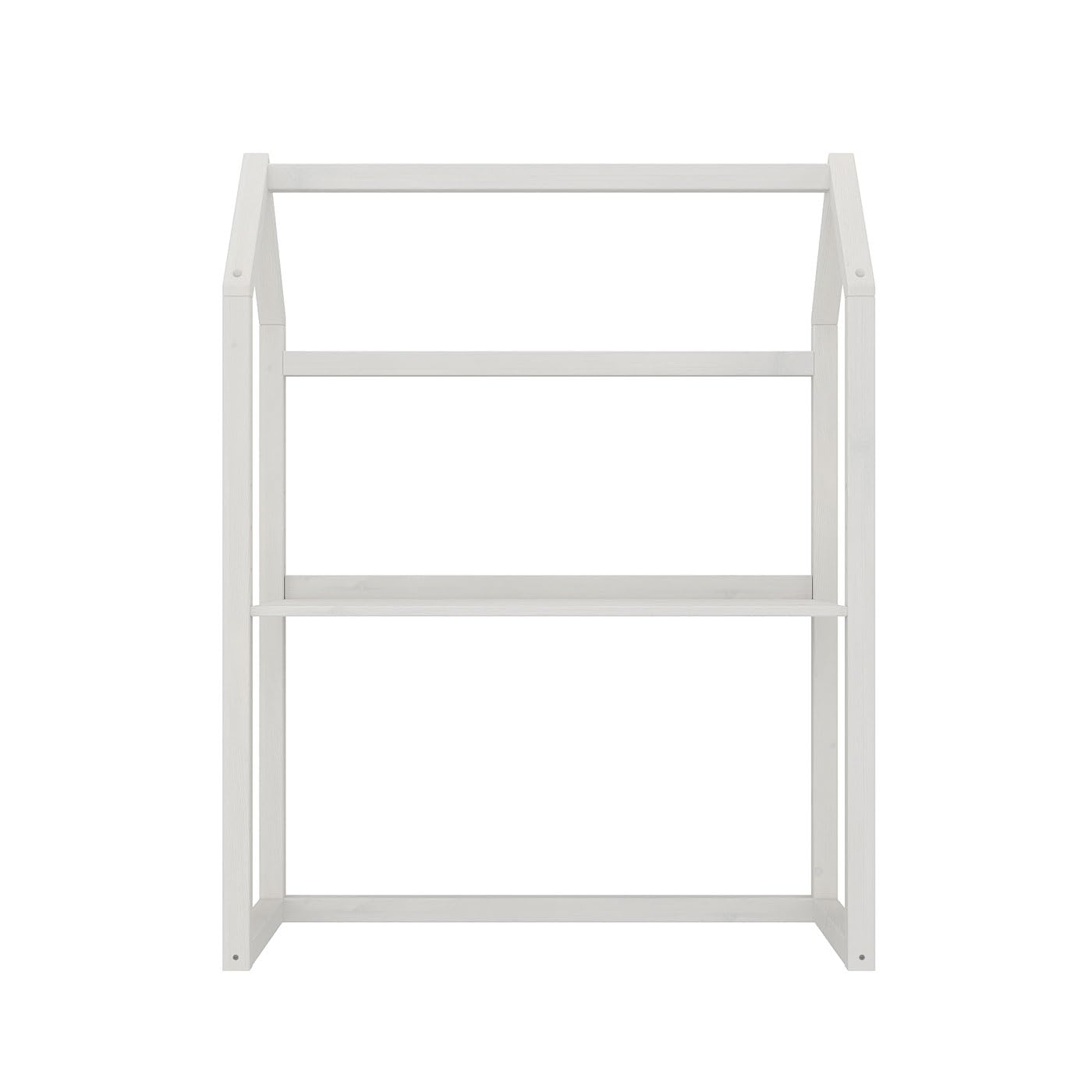 IDIMEX Kinderschreibtisch Tina in Hausform, weiß - höhenverstellbarer Schreibtisch für Kinderzimmer, mitwachsend und individuell anpassbar, aus Kiefer Massivholz