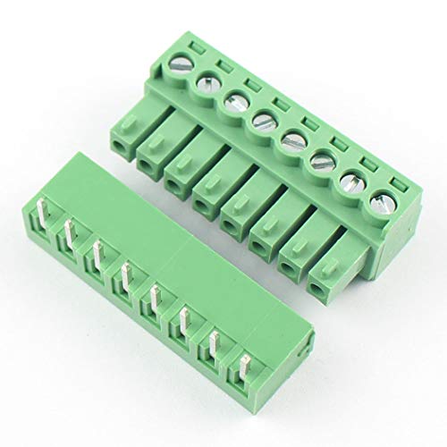 Bornier à vis 8 broches 3.81mm d'angle droit pour montage circuit imprimé