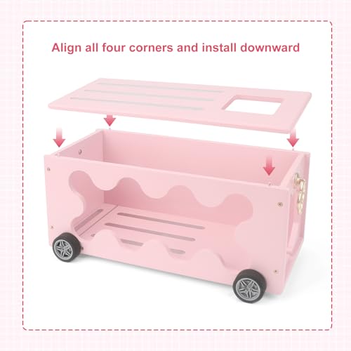 Image of for Tonies Box Organizer Shelf Storage, Treasure Chest Cart for Tonie Shelf Magnetic, Compatible with Tonie box 1 /2 Player Tonies Figures Characters for Children, Display Collection 20~30 Characters