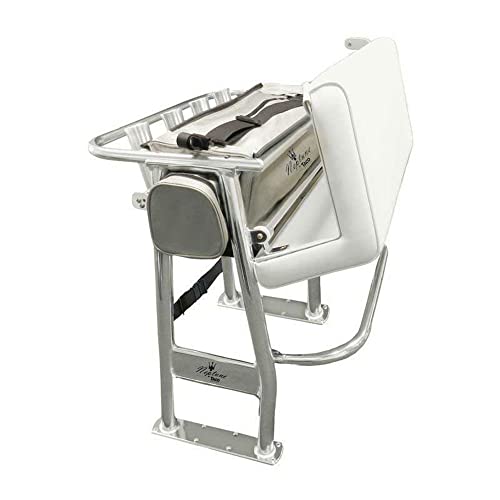 TACO Marine Taco Metals Marine Neptune II Leaning Post with Soft Pack Storage, 33-1/4 x 35 x 26-Inch