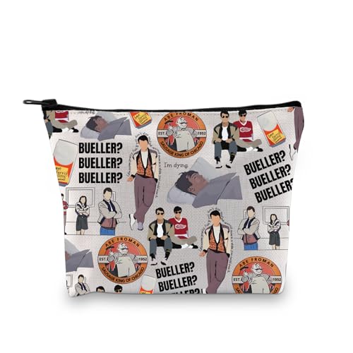 Zuo Bao Bueller's Day Cosmetic Makeup Bag Ferris Bueller Movie Fans Gift Save Ferris Makeup Zipper Pouch Bag (BUELLER-3)