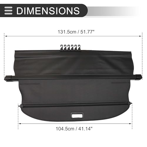 Motoforti Trunk Retractable Cargo Cover for Mitsubishi Outlander Electric by Motoforti - Image 7