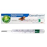 GERATHERM classic Fieberthermometer analog/Fieberthermometer ohne Quecksilber/Analoges Fieberthermometer ohne Batterien, lebenslang garantierte Messgenauigkeit/Thermometer Made in Germany