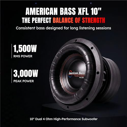 Caisson de basses 3000W Max avec double bobine 4 Ohm XFL-1044 - 2