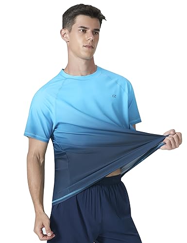 Image of Men's Swim Shirts Rash Guard UPF 50+ UV Sun Protection T-Shirt Quick Dry Fishing Beach T Shirts