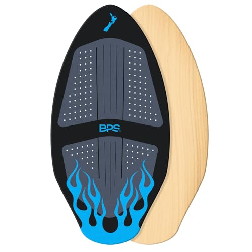 BPS 'Flame' Skimboard (40 Inch, Black/Blue) Without RPET Bag