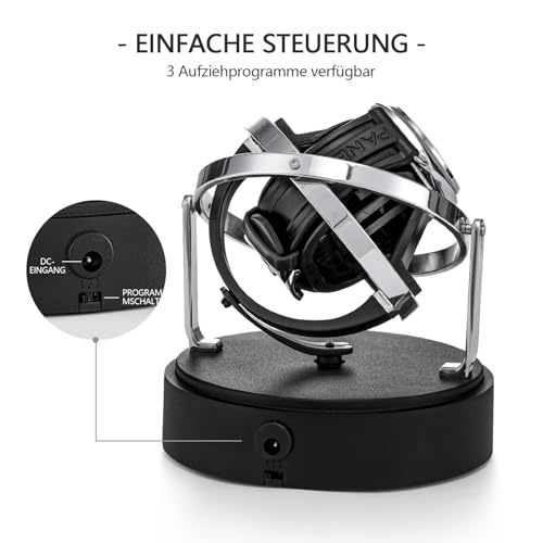 DEWEGER Uhrenbeweger Automatischer Watch Winder für Herren und Damen, kompatibel mit Automatikuhren von Rolex, Breitling, Tag Heuer und Anderen Luxusmarken