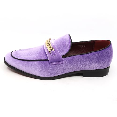 Image of Men's Vintage Velvet Designer Classic Dress Tuxedo Smoking Slipper Loafer Slip On Shoes Arthur-02