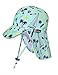 weVSwe Cappello da Sole per Bambini UPF 50+ Cappelli con Patta Tesa Larga Protezione Completa Sottogola Regolabile Cappello da Sole da Spiaggia Estivo Tavola da Surf Verde 6-12 Mesi