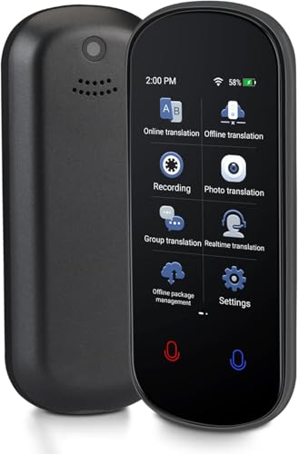 Tradutor Instantaneo, Tradutor de Idiomas em Tempo Real, Dispositivo Tradutor de Idiomas, Tradução de Voz em Tempo Real Bidirecional, Suporte para 138 Idiomas, 17 Traduções Offline