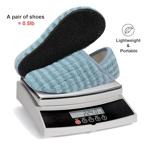 Image of Fires Womens Mens Slippers with Rubber Sole Soft-Lightweight House Slipper Socks Around House Shoes Non Slip Indoor /Outdoor