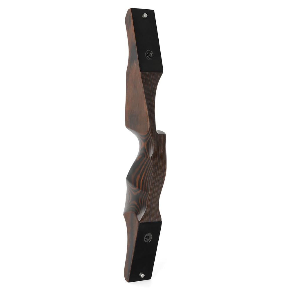 Set arco ricurvo smontabile da 60 pollici potenza 60 lbs, manico legno tecnico 15 pollici, completo di frecce per caccia outdoor e allenamento bersaglio