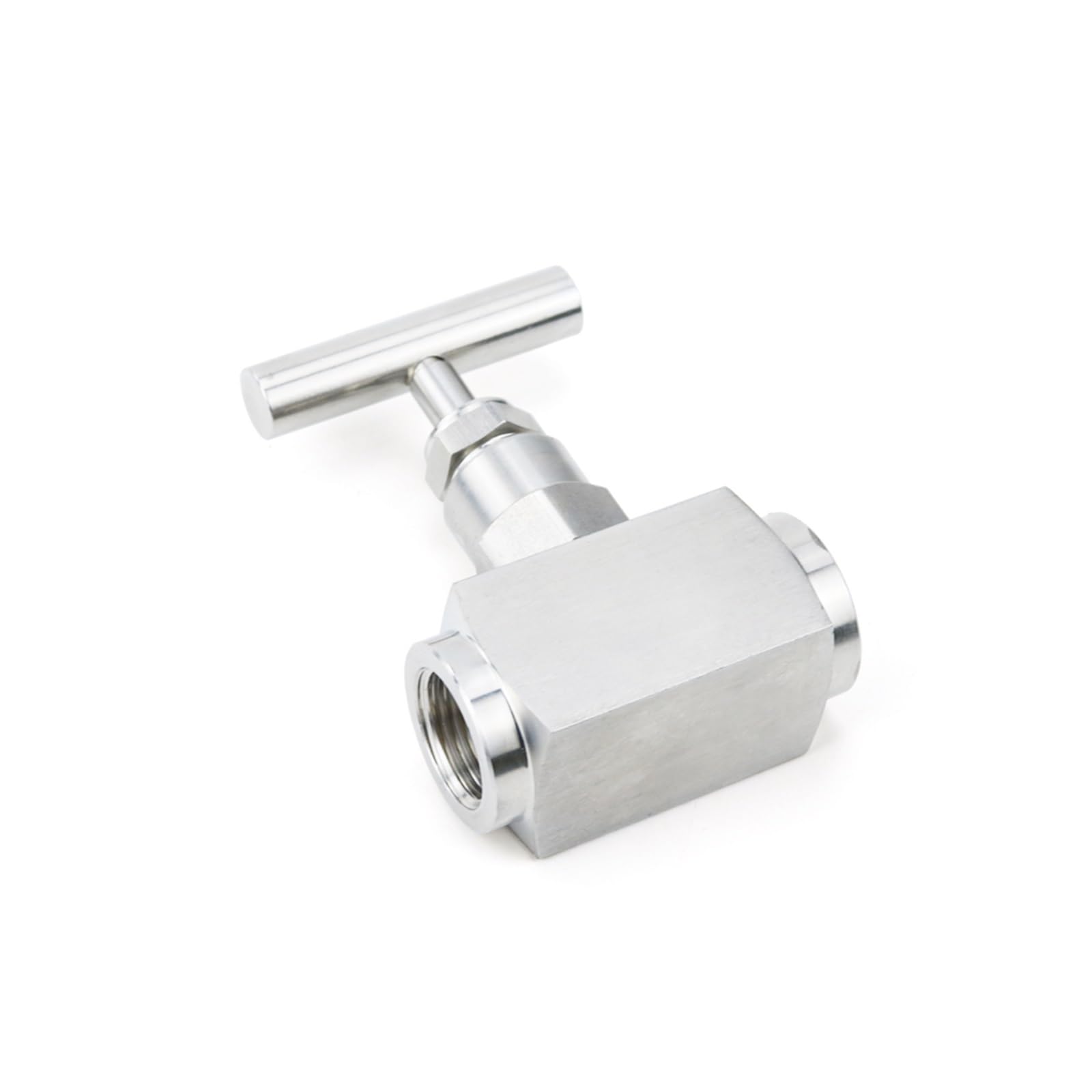 Válvula de aguja en acero inoxidable 304 con control de flujo premium de 1"