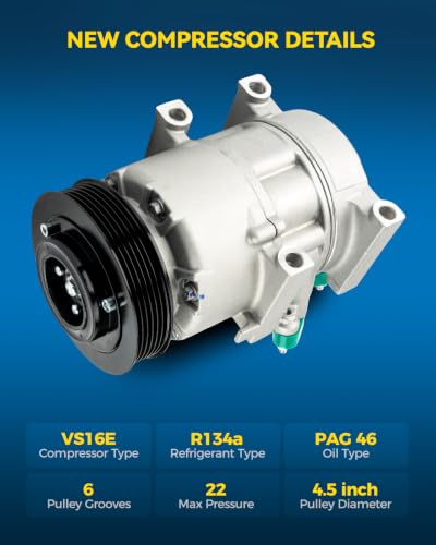 Image of PHILTOP 178328 Air Conditioner AC Compressor with Clutch for Kia Optima 2012-2018 2.4L /2.0T, Hyundai Sonata 2012-2014 2.0T