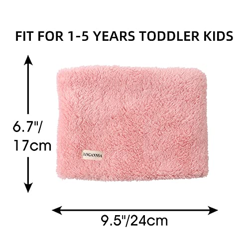 Image of JANGANNSA Fleece Kids Scarf - Warm Winter & Autumn Neck Warmer for Boys & Girls 1-6Y