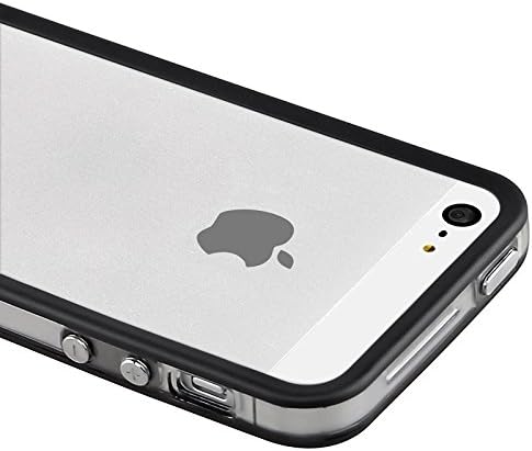 Kobwa(TM) Bumper Case for Apple iPhone 5, 5G (AT&T, Verizon, Sprint, International) - (Black & Clear)