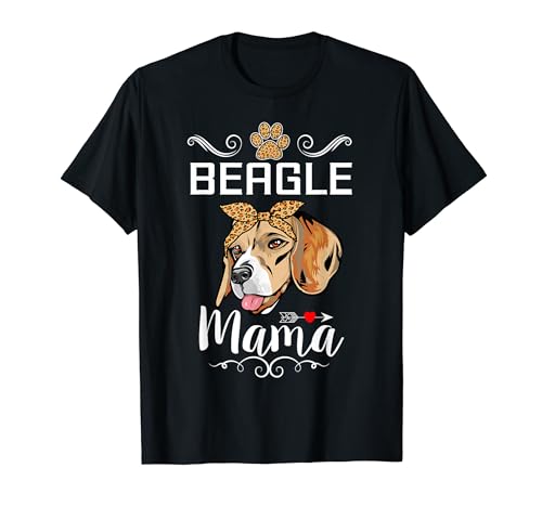 Beagle mama dog lover puppy dog mom funny mothers day t-shirt