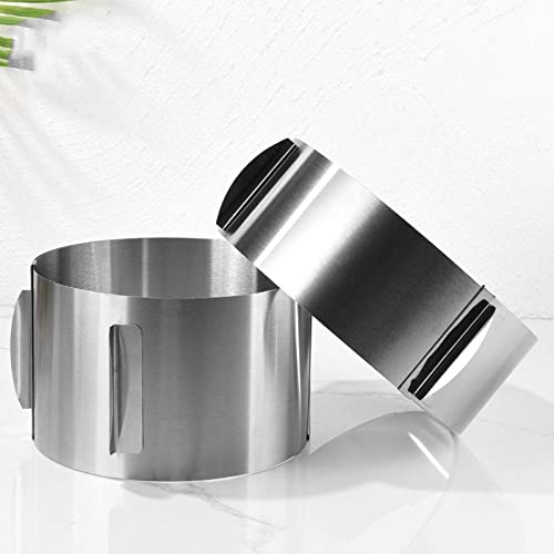 Cercle à gâteau rétractable en acier inoxydable 430 durable - 5