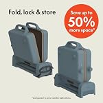 bella 10"x20" Fold and Store Griddle, Non-Toxic, Ceramic Coating, Surf - Image 3