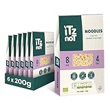 iTz noT jusT Noodles 200g(Pack of 6)– Low Carb Konjac Noodles, Ready to Eat, Gluten-Free, Gut Health, Plant-Based, No Added Preservatives, Low Calorie, High Fibre