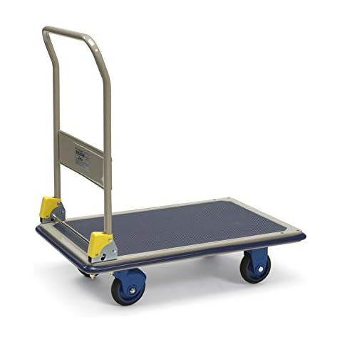 PRESTAR Klappbarer Plattformwagen mit Antirutschbelag und Rädern aus Vollgummi Cover