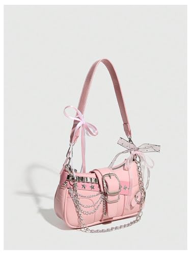 Image of Verdusa Women's Y2k Purse Star Embroidery Cute Shoulder Bag Y2k Accessories