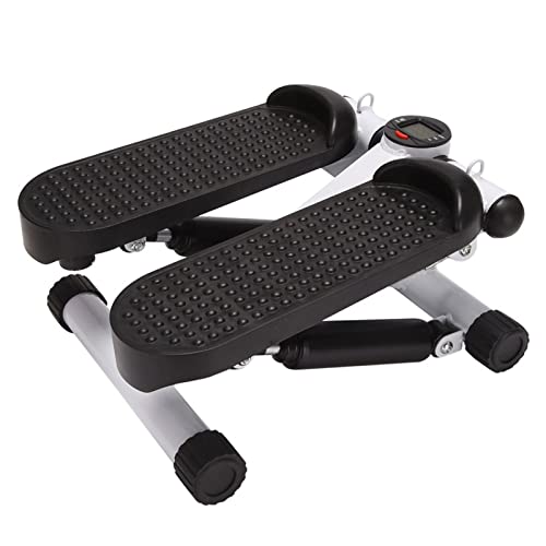 Image of tbj Stepper Machine New-Mini Stair Stepper with Resistance Bands and LCD Monitor Portable Stair Climber Exercise Machine for Full Body Workout