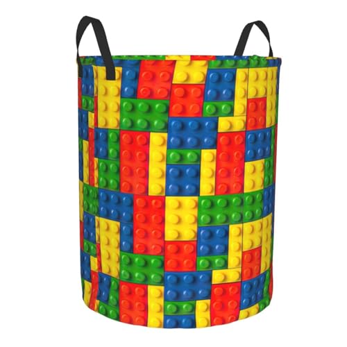 Panier à linge haut brique colorée pour couvertures de chambre - 3