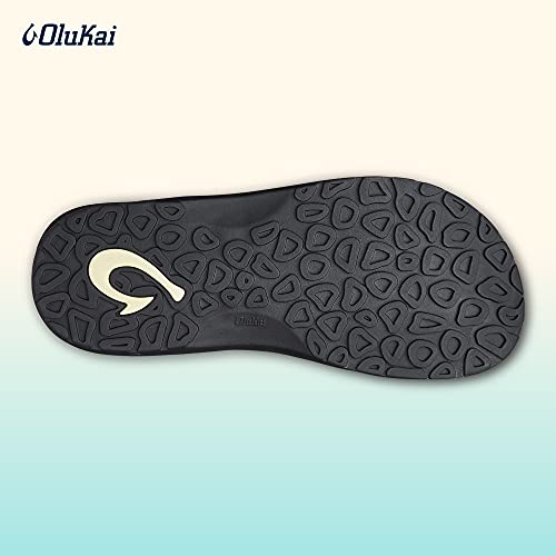 Olukai Ohana Men's Beach Sandals, Quick-Dry Flip-Flop Slides, Water Resistant & Lightweight, Compression Molded Footbed & Ultra-Soft Comfort Fit, Blue Depth/Dk Shadow, 10 #TOP5