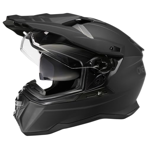 Miniatura 2 de O Neal Casco Moto Enduro Touring Adventure Street Buen Ajuste, Pinlock Y Bluetooth, Visera Integrada, Ece 22.05 Casco D-Srs Solid V.24 Adulto Negro Talla S