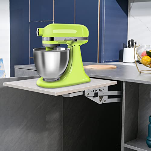 Image of Mixer Lift for Cabinet-Appliance Lift-Heavy Duty Appliance Lift Assist Kitchen Cabinet Mechanism with Soft-Close for Small Kitchen Appliances, Zinc